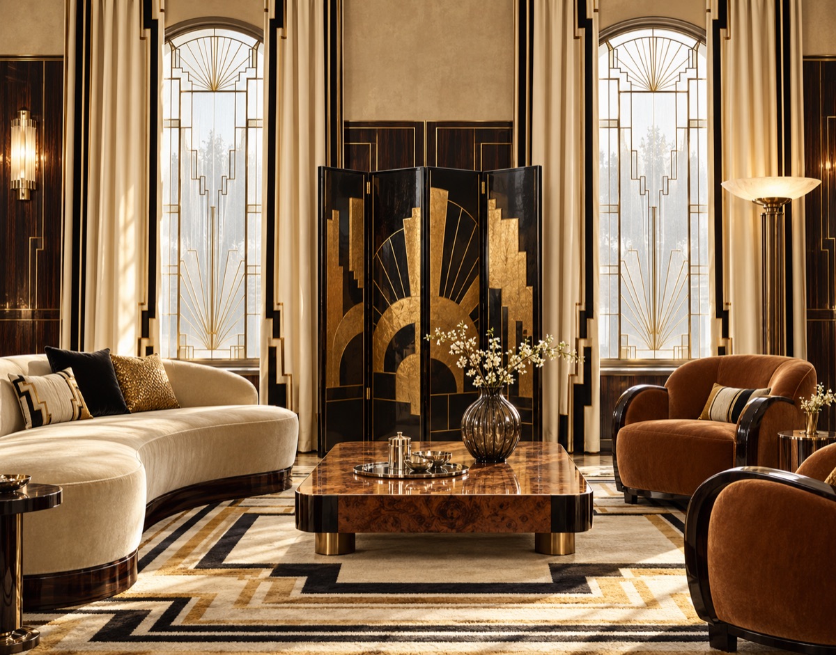 A Art Deco interior.