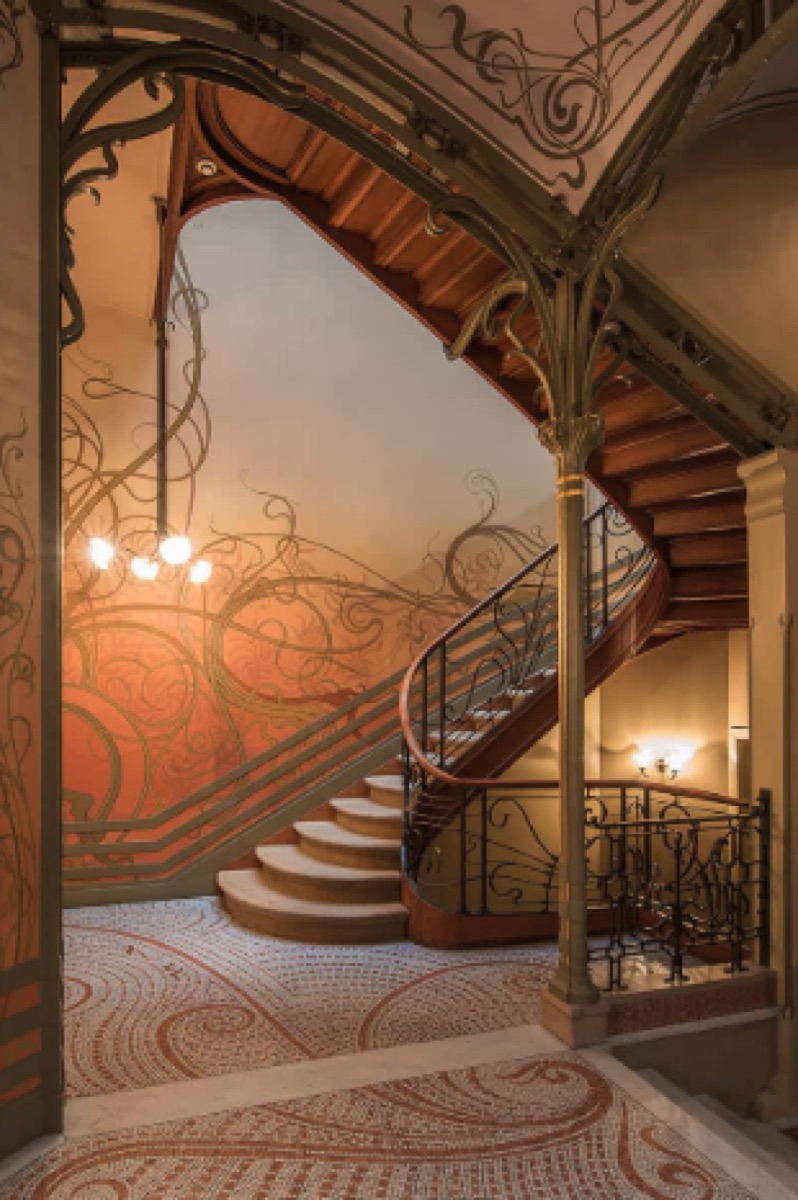 A Art Nouveau interior.