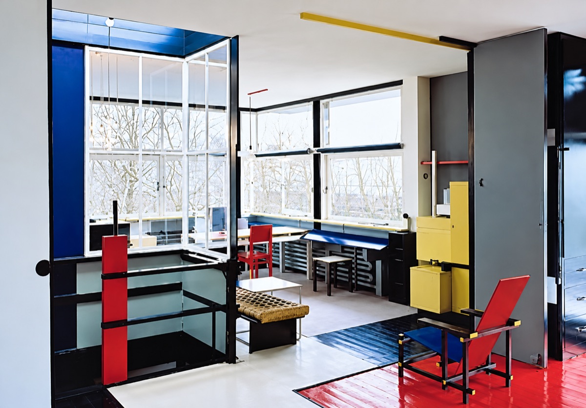 A De Stijl interior.